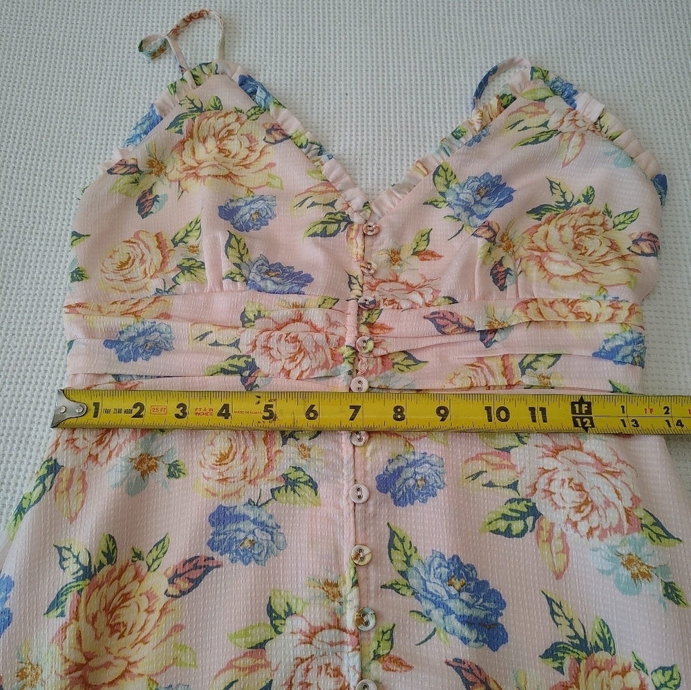 Forever 21 Floral Print Spaghetti Strap Dress Size M - Picture 7 of 10